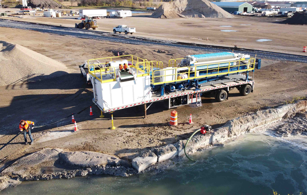Construction Mud Purification Project in Chicago USA